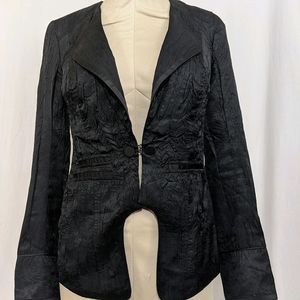 Free People Satin Tuxedo Blazer